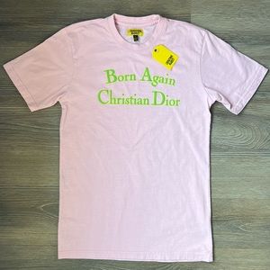 NEW! Chinatown Market Born Again Christian Dior Tee Pink Small